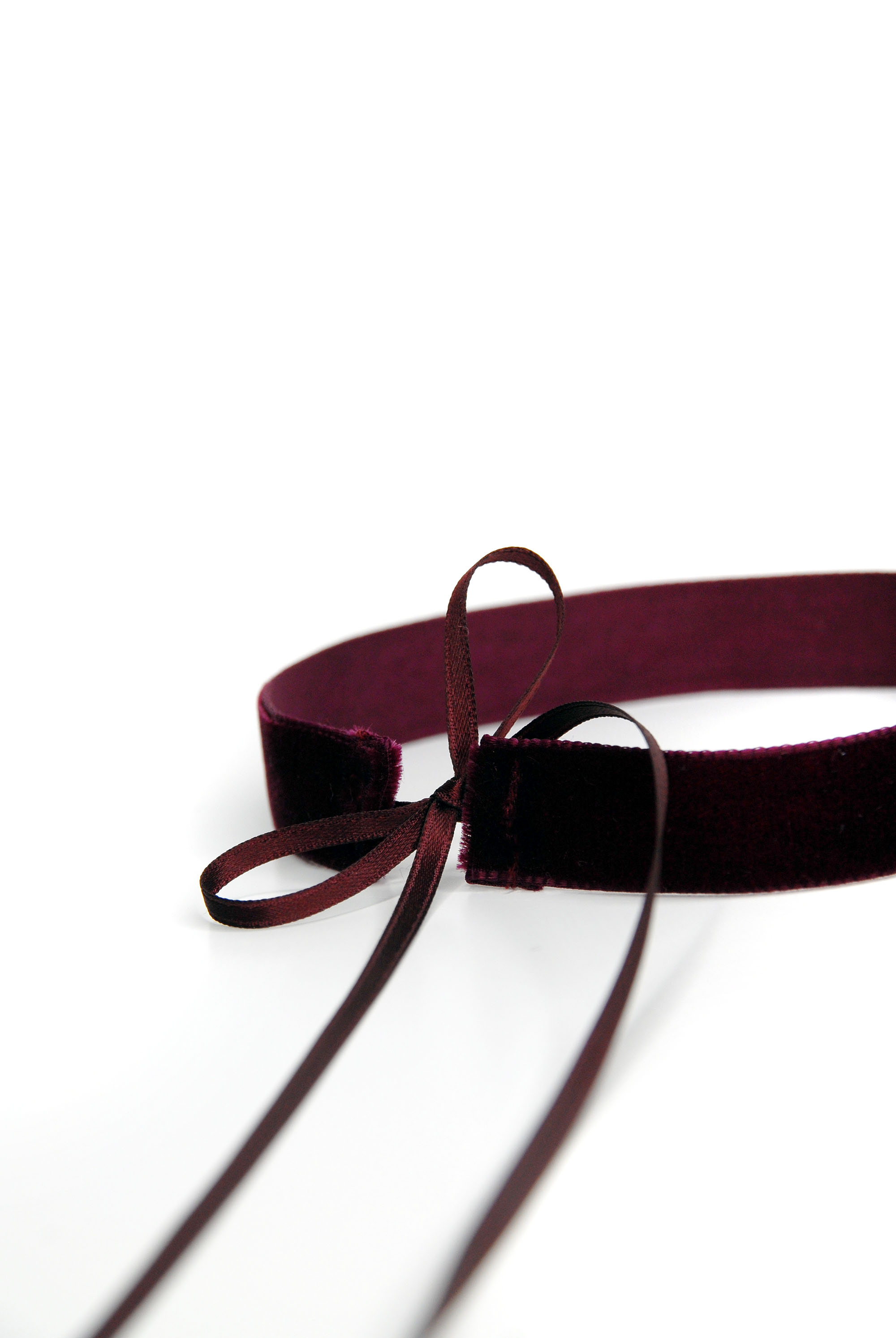 Burgundy Velvet Choker