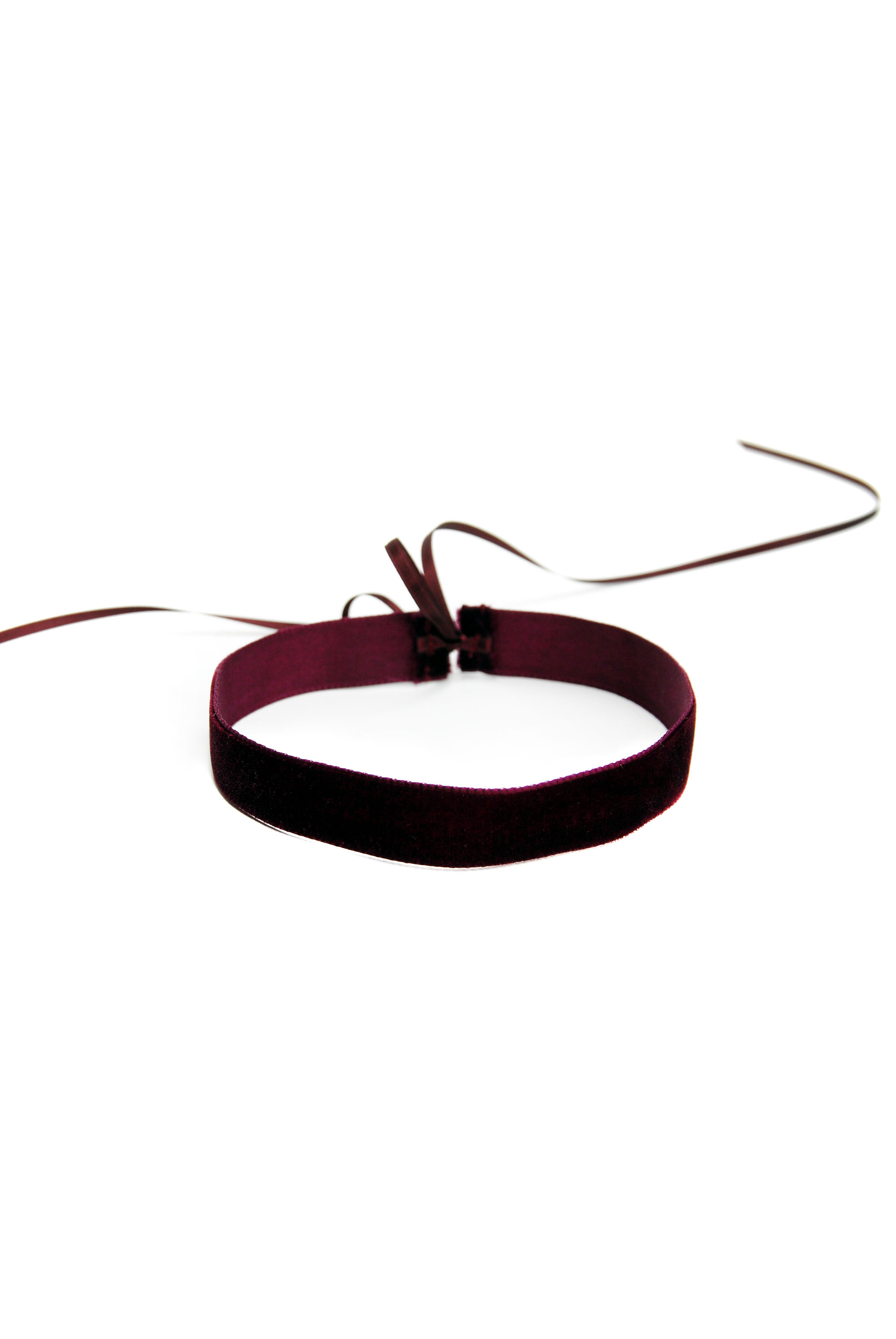 Burgundy Velvet Choker