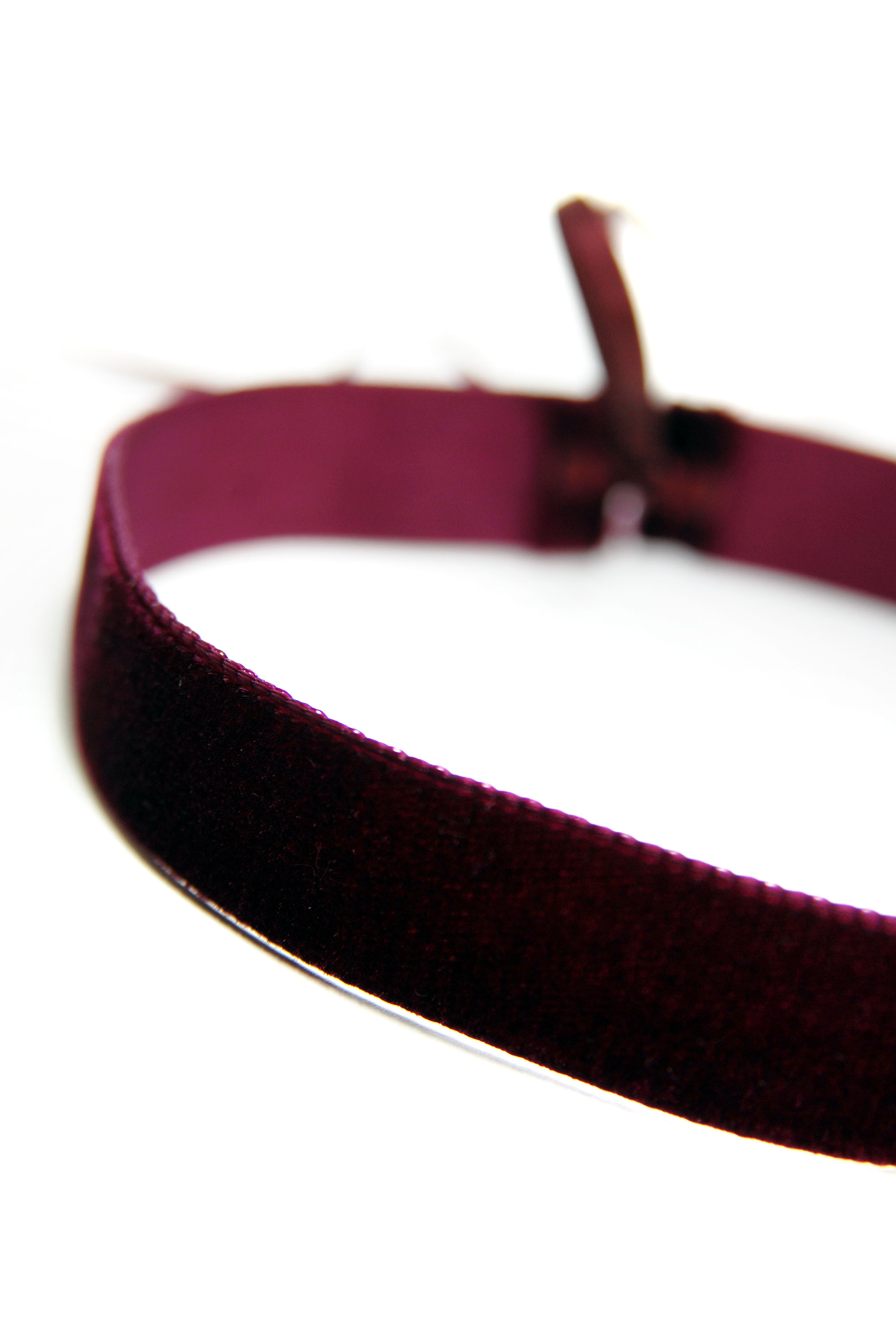 Burgundy Velvet Choker