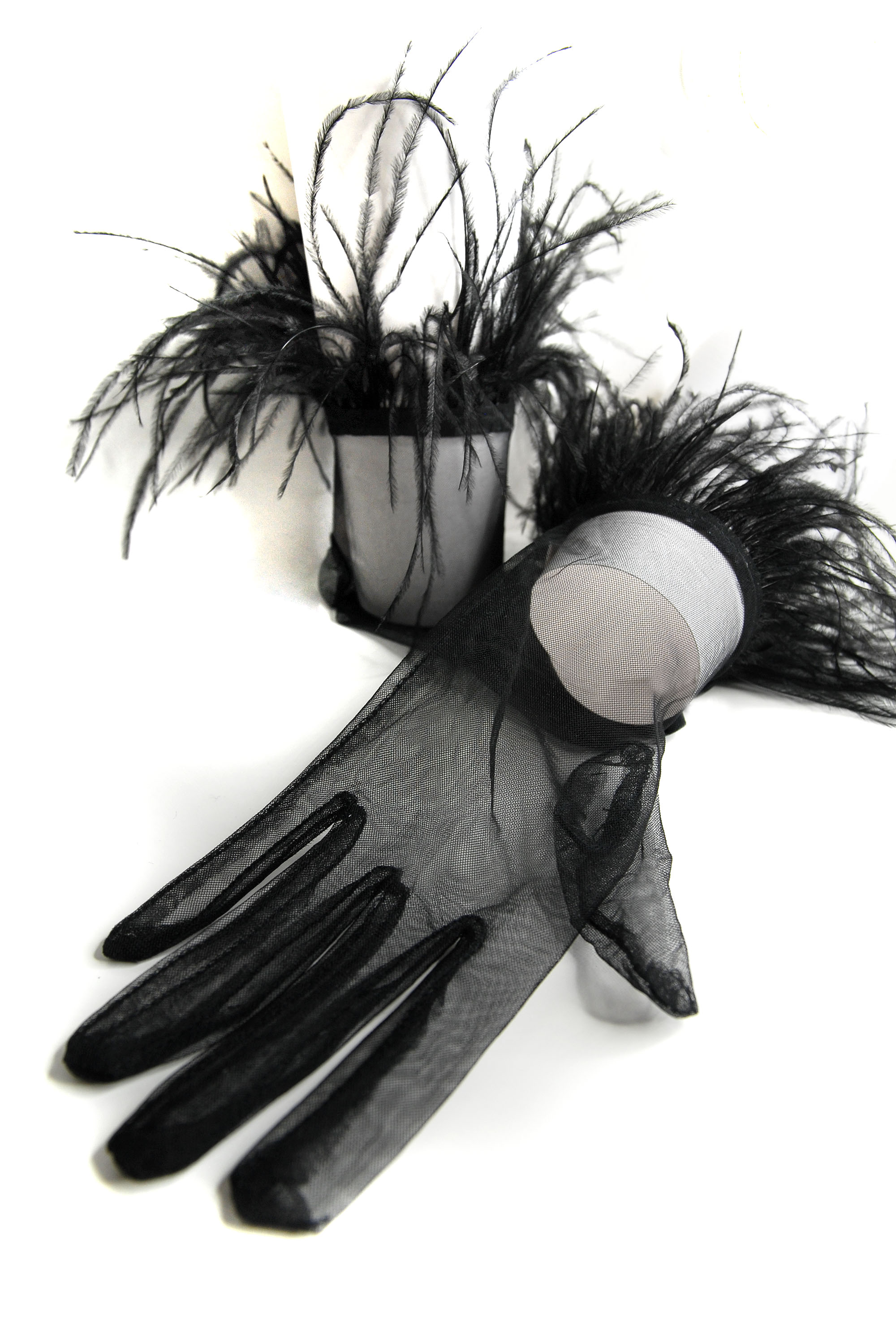 Ostrich gloves short